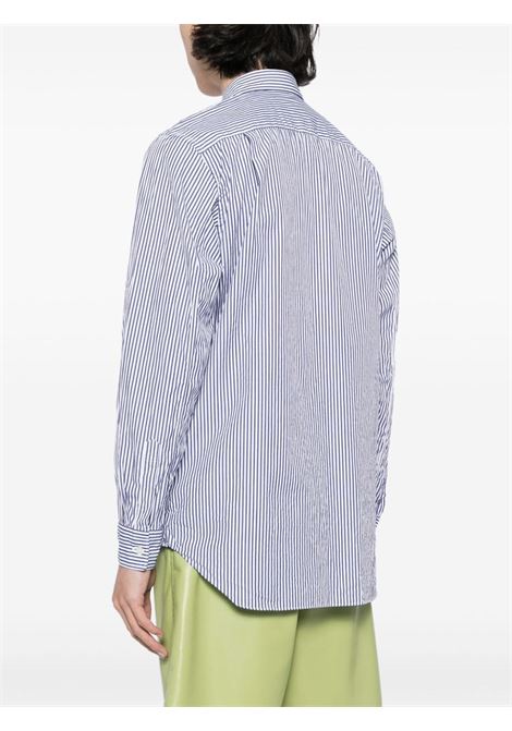 Camicia con applicazione in blu Comme des garcons play - uomo COMME DES GARCONS PLAY | AXB0180511